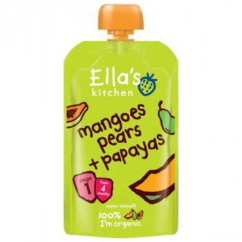 Organic pureed mangoes,...