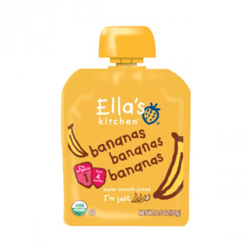 Organic banana puree, 70 g...