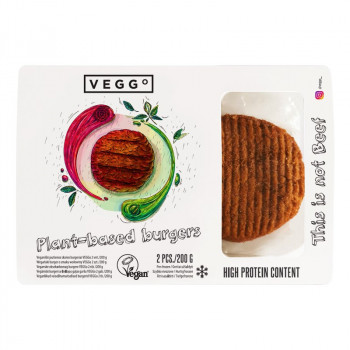 Vegan beef flavour burgers...