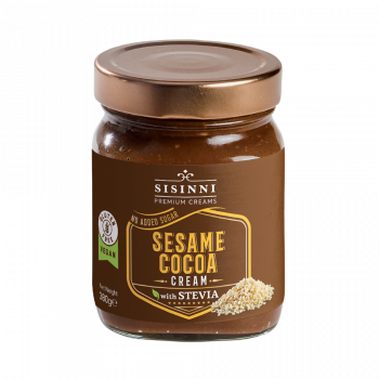 Sesame and cocoa cream with...