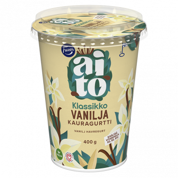 Vanilla-flavored oat snack...