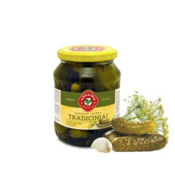 Marinuoti agurkai, 660 g...